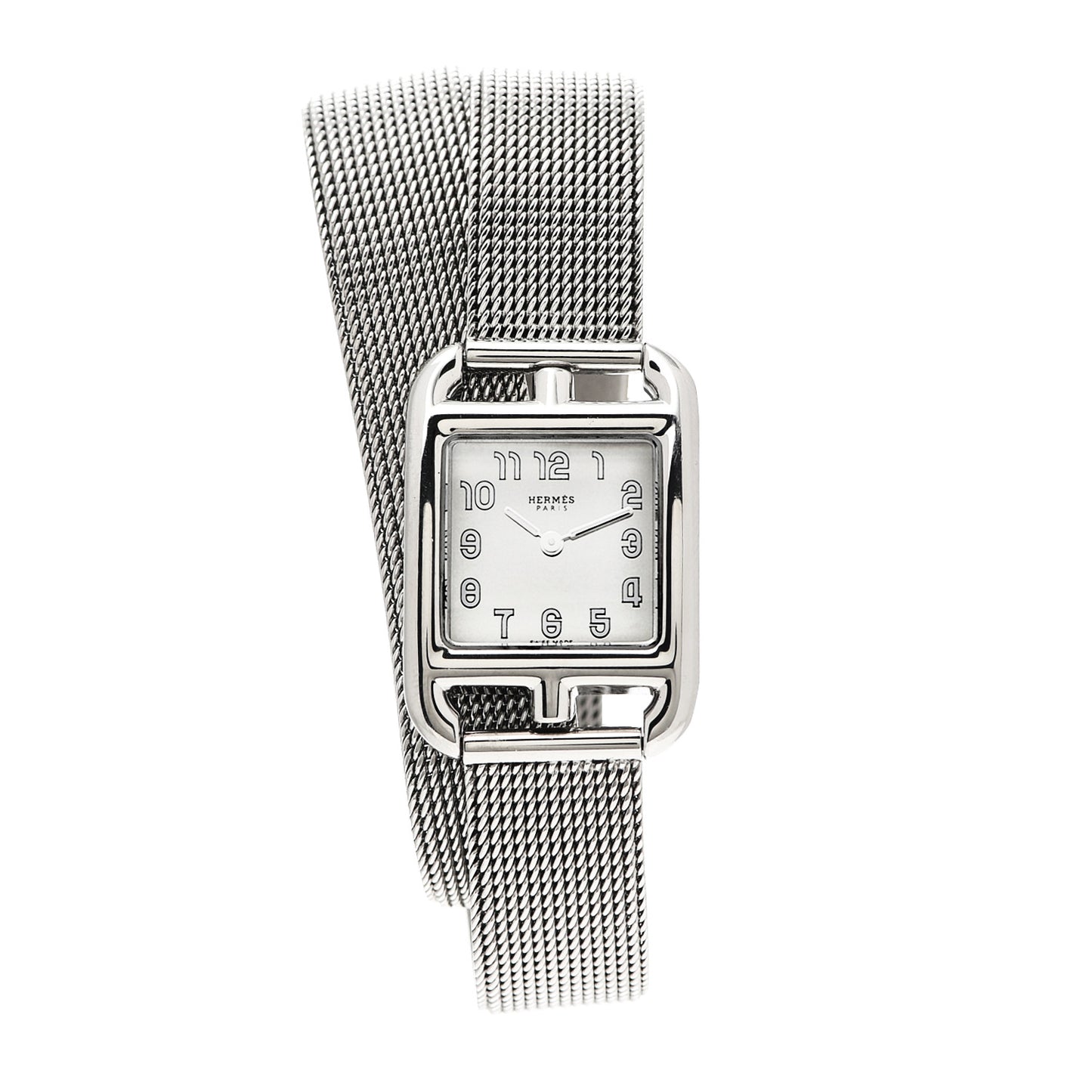 Stainless Steel 23mm Cape Cod Double Tour Quartz Watch Silver
