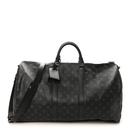 Louis Vuitton Monogram Eclipse Keepall Bandouliere 55 1 of 10