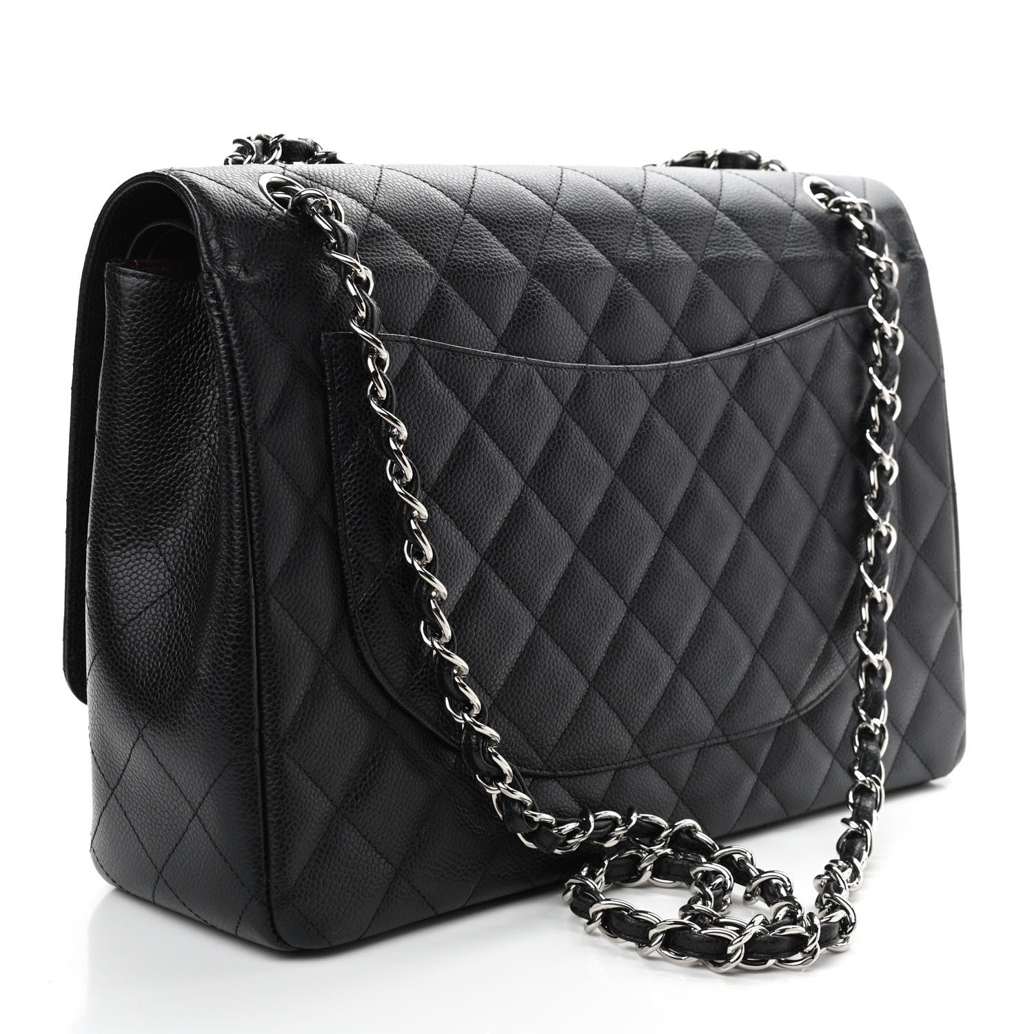 Chanel Caviar Quilted Maxi Double Flap Black 3 of 11