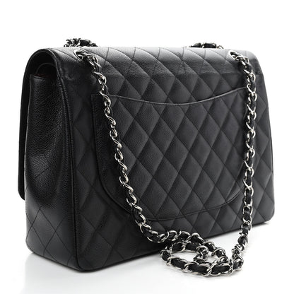 Chanel Caviar Quilted Maxi Double Flap Black 3 of 11