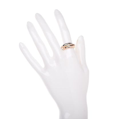Cartier 18K Pink Yellow White Gold Classic Trinity Ring 53 6.25 2 of 6