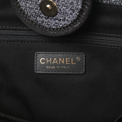 Chanel Lurex Boucle Medium Deauville Tote Black 6 of 10