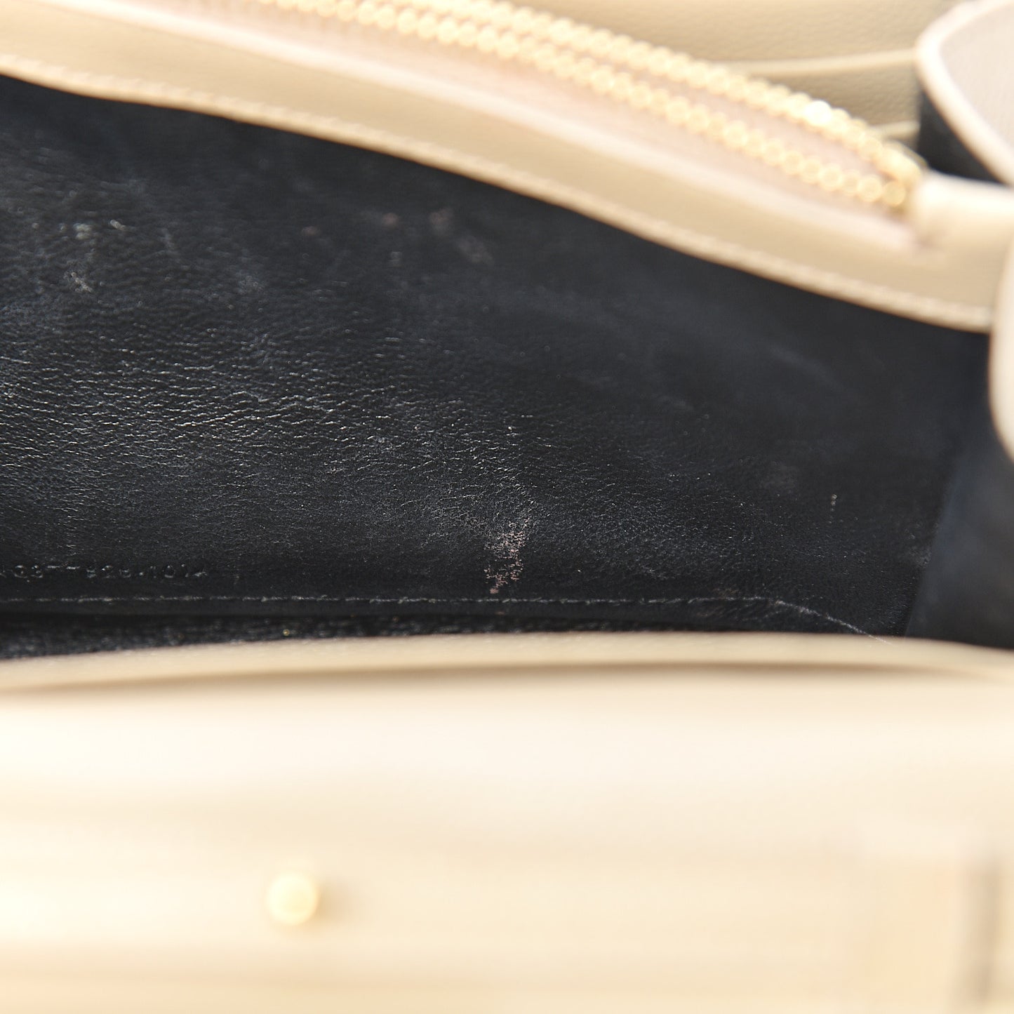 Grain De Poudre Matelasse Chevron Monogram Chain Wallet Nude Powder