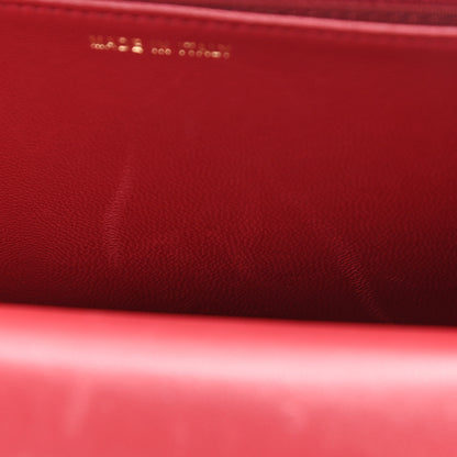 Chanel Lambskin Quilted Trendy CC Wallet On Chain WOC Red 11 of 14