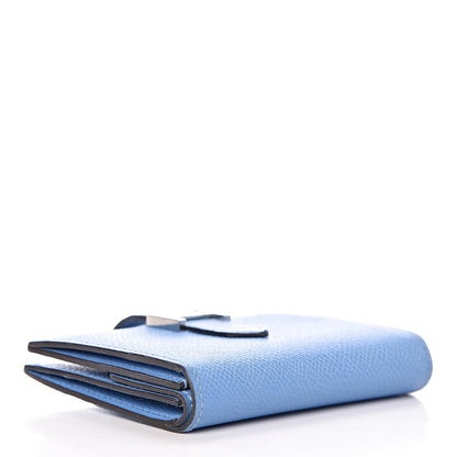 Hermes Epsom Mini Bearn Wallet Bleu Paradis 4 of 8