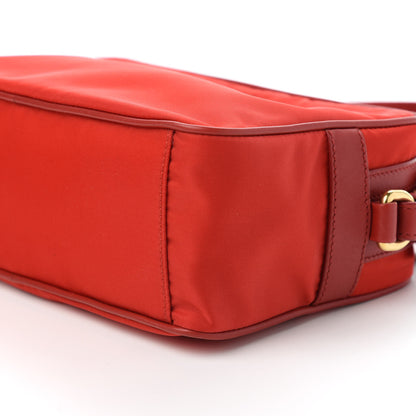 Prada Tessuto Nylon Soft Calf Camera Bag Rosso 7 of 10