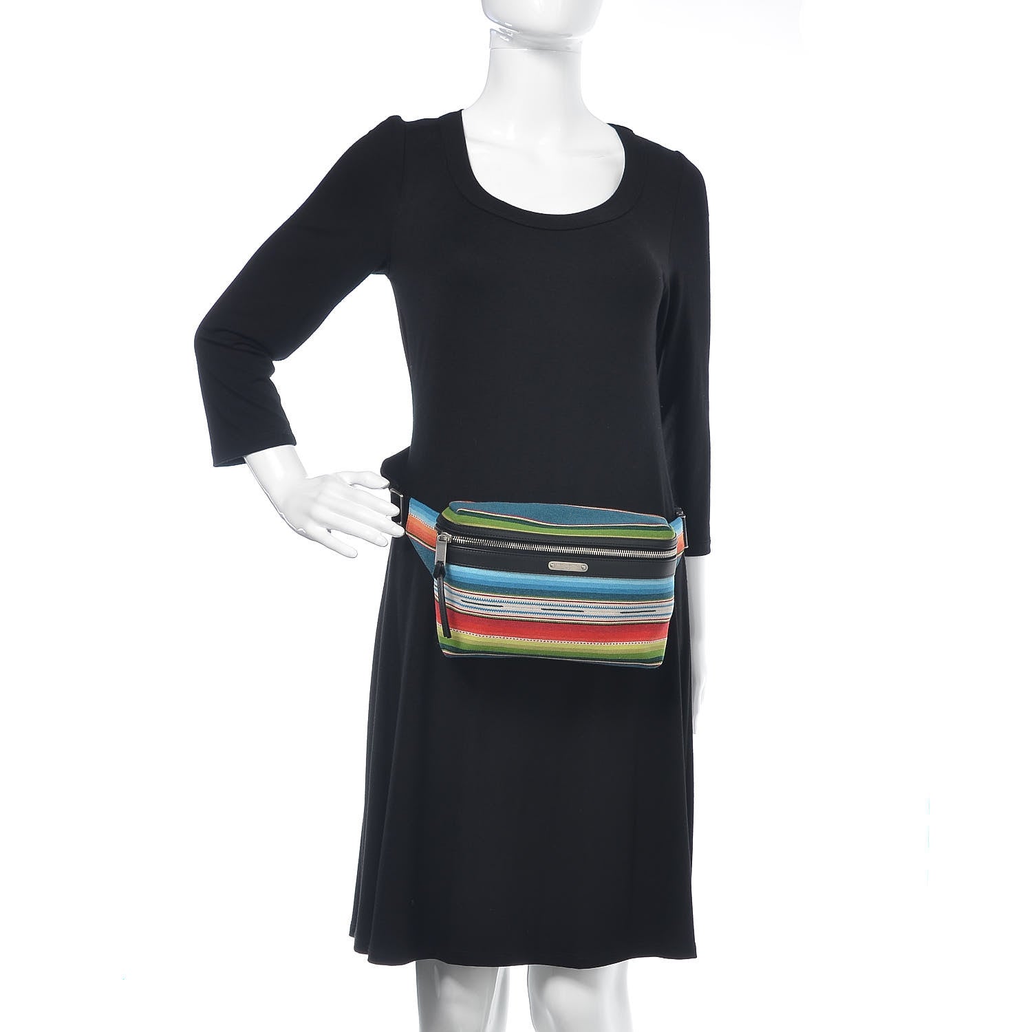 Saint Laurent Wool Mexican Jacquard City Belt Bag Multicolor 2 of 12