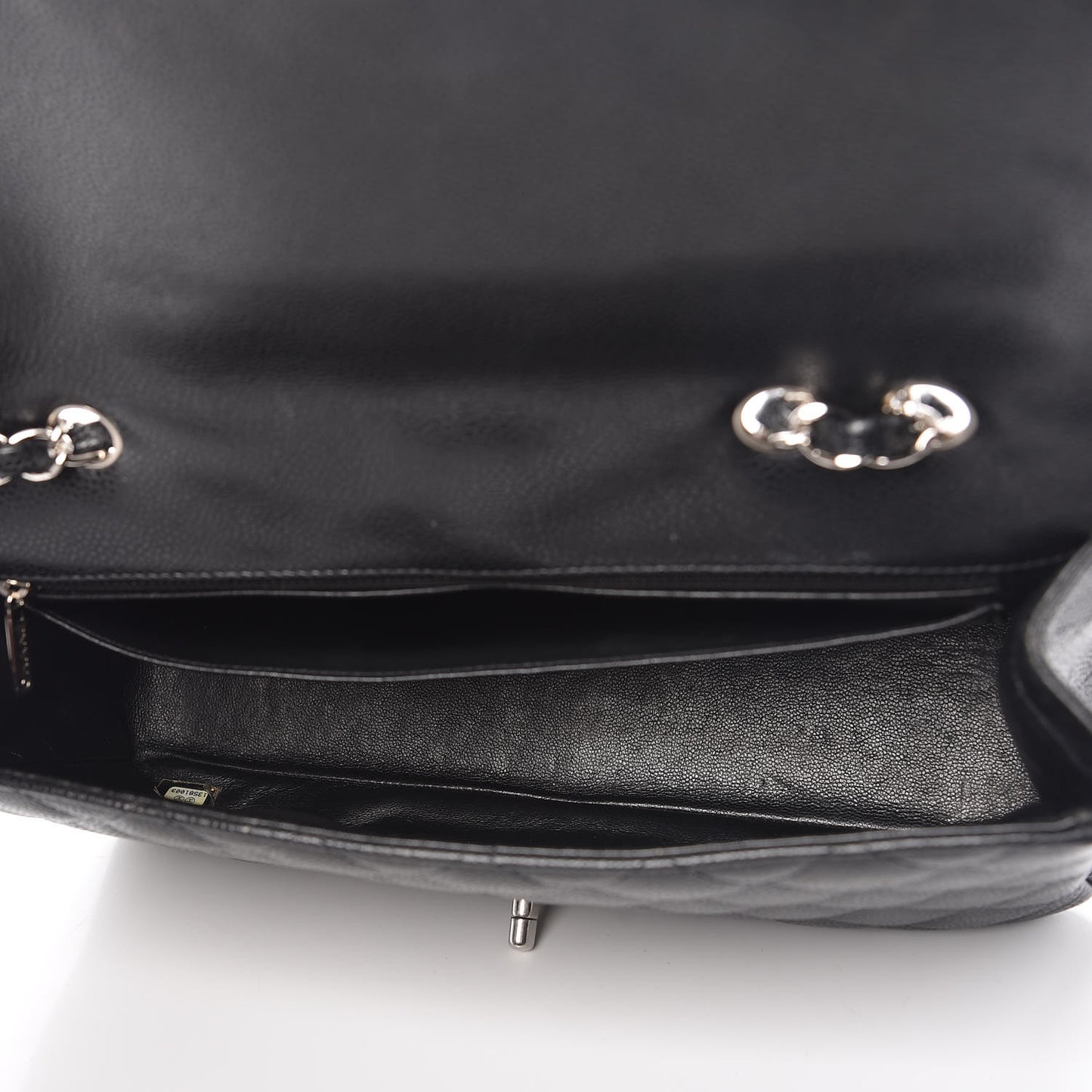 Caviar Quilted Jumbo Single Flap Black