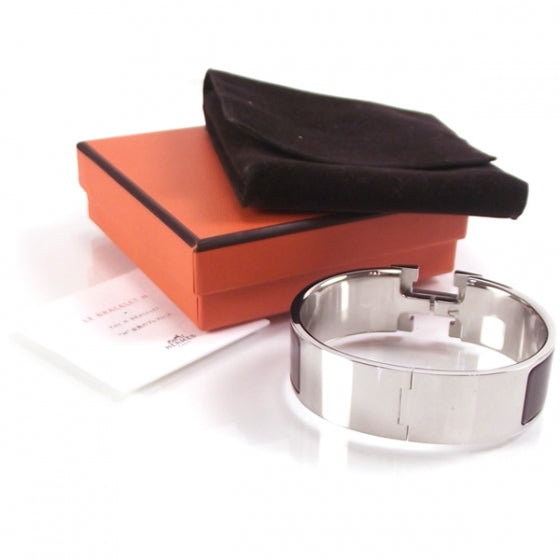 Clic Clac H Wide Bracelet Silver / Palladium Moka