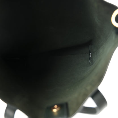 Saint Laurent Calfskin Toy Shopping Tote Vert Fonce 5 of 10