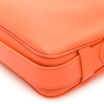 Celine Supple Calfskin Medium Romy Shoulder Bag Pop Orange 9 of 9