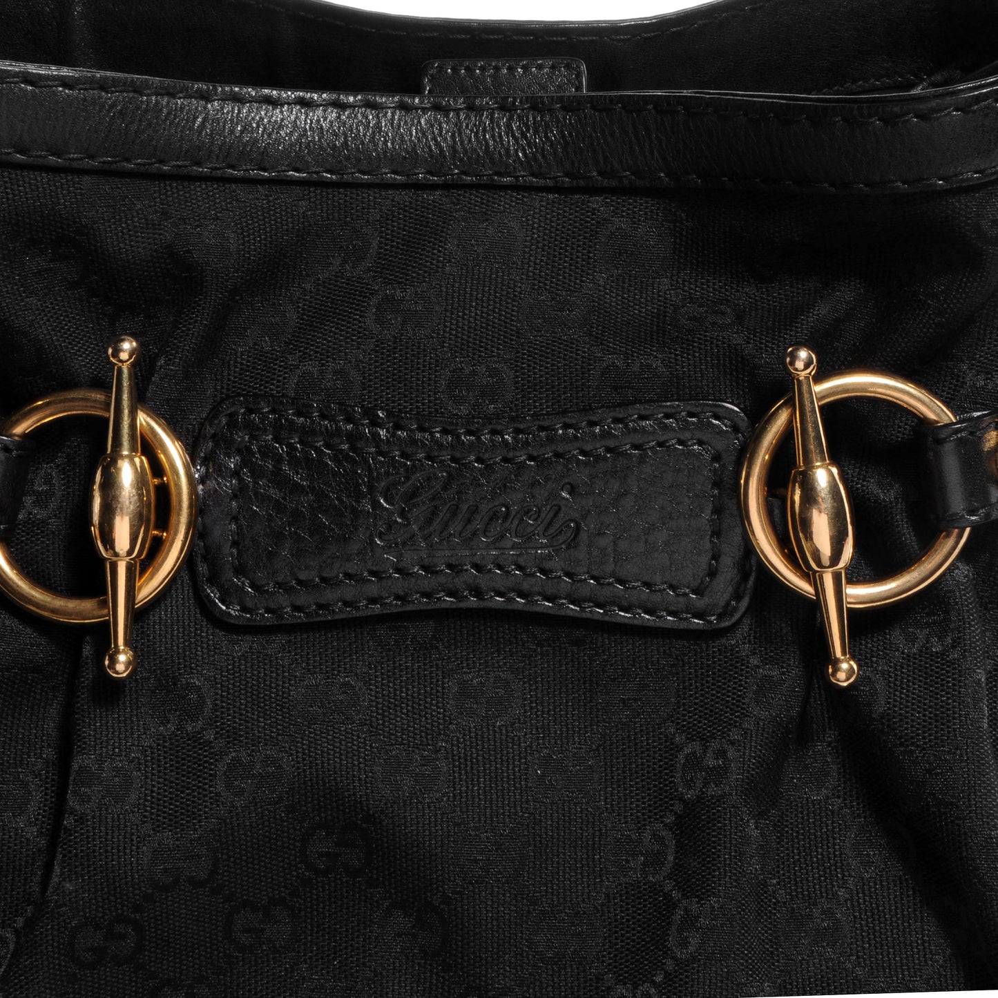 Monogram Medium Jockey Tote Black