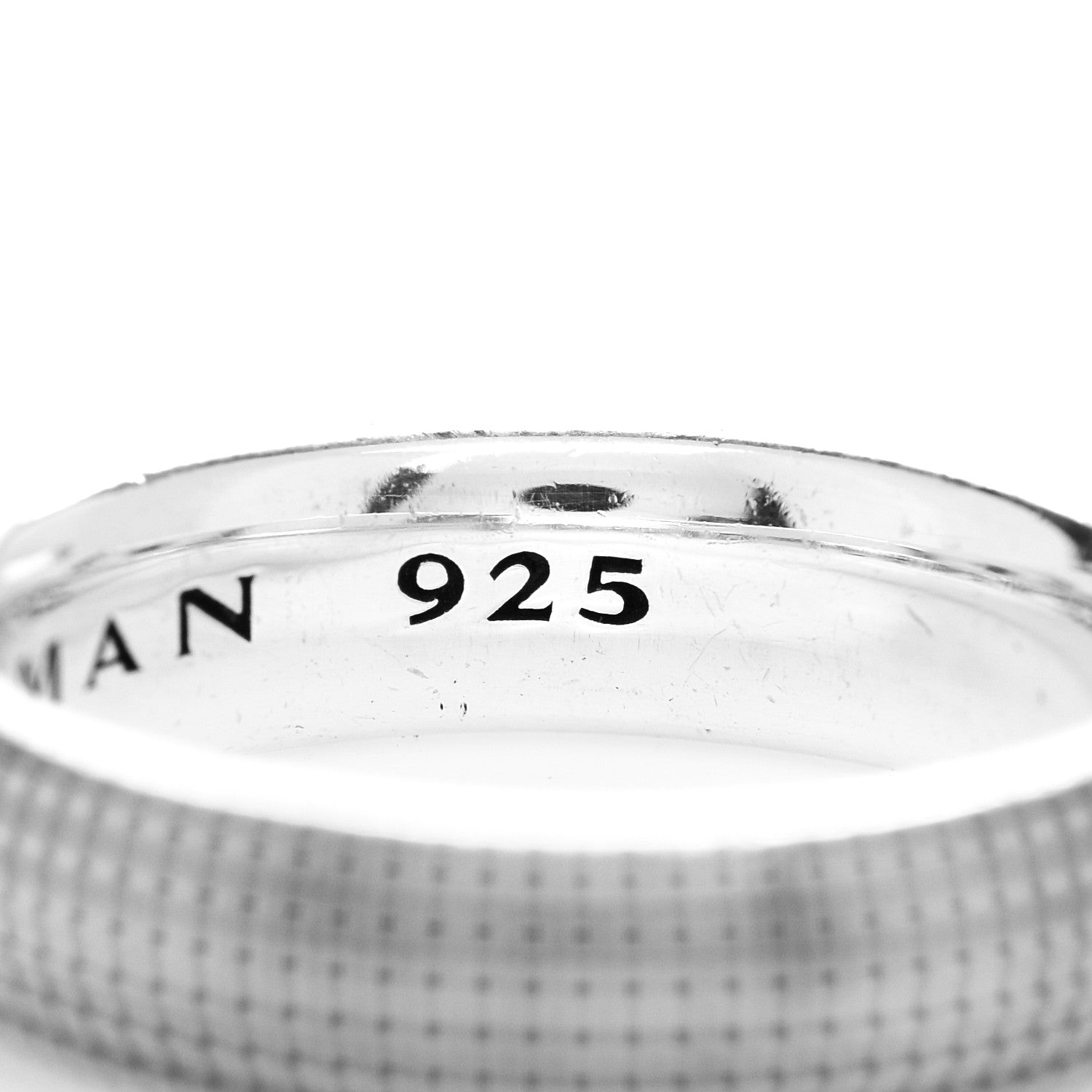 David Yurman Sterling Silver 5.5mm Mens Sky Band Ring 60 9 6 of 6