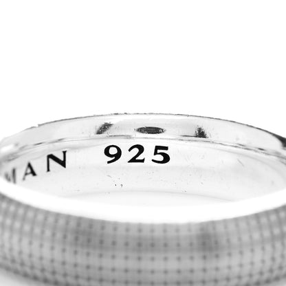 David Yurman Sterling Silver 5.5mm Mens Sky Band Ring 60 9 6 of 6