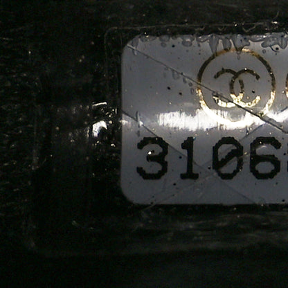 Chanel Shiny Lambskin Quilted Chain Is More Drawstring Bag Black 7 of 9