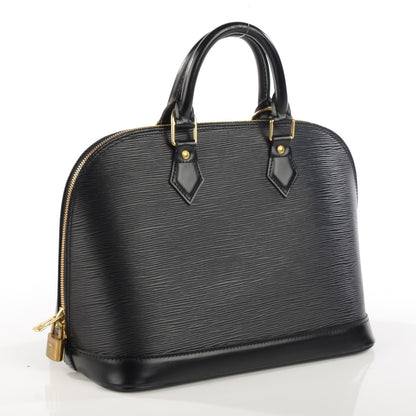 Louis Vuitton Epi Alma PM Black 3 of 8