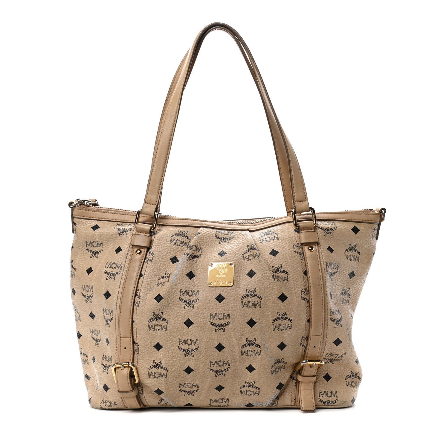 Visetos Medium Essentials Shopper Tote Beige