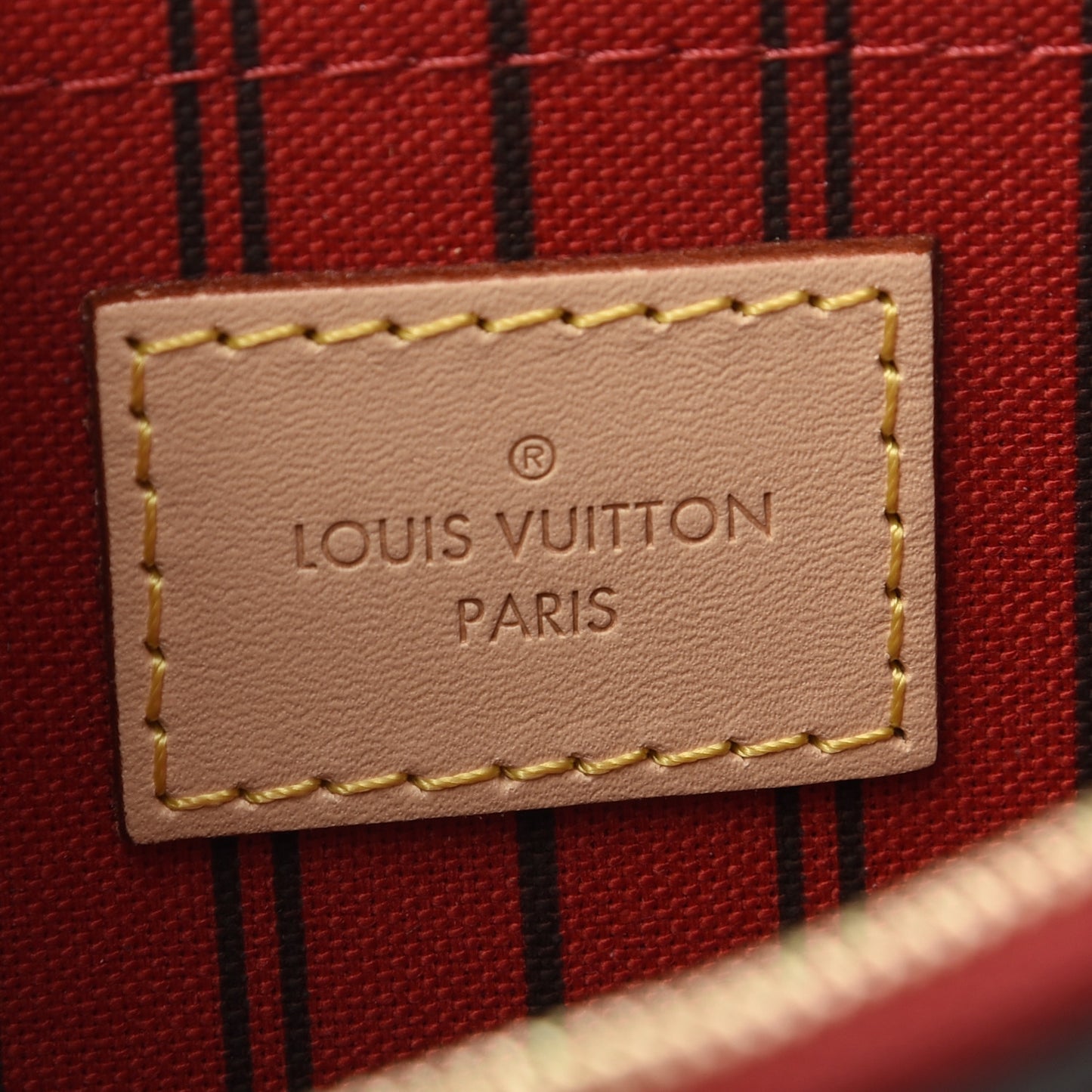 Monogram Neverfull MM GM Pochette Cherry