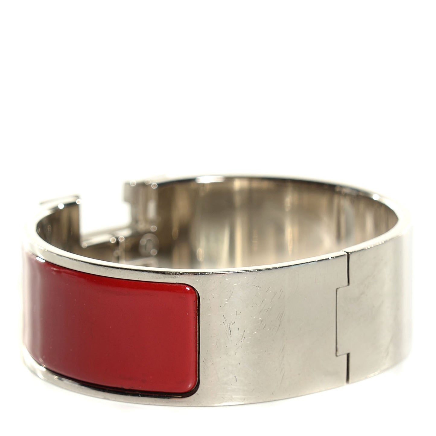 Enamel Wide Clic Clac H Bracelet PM Bourgogne