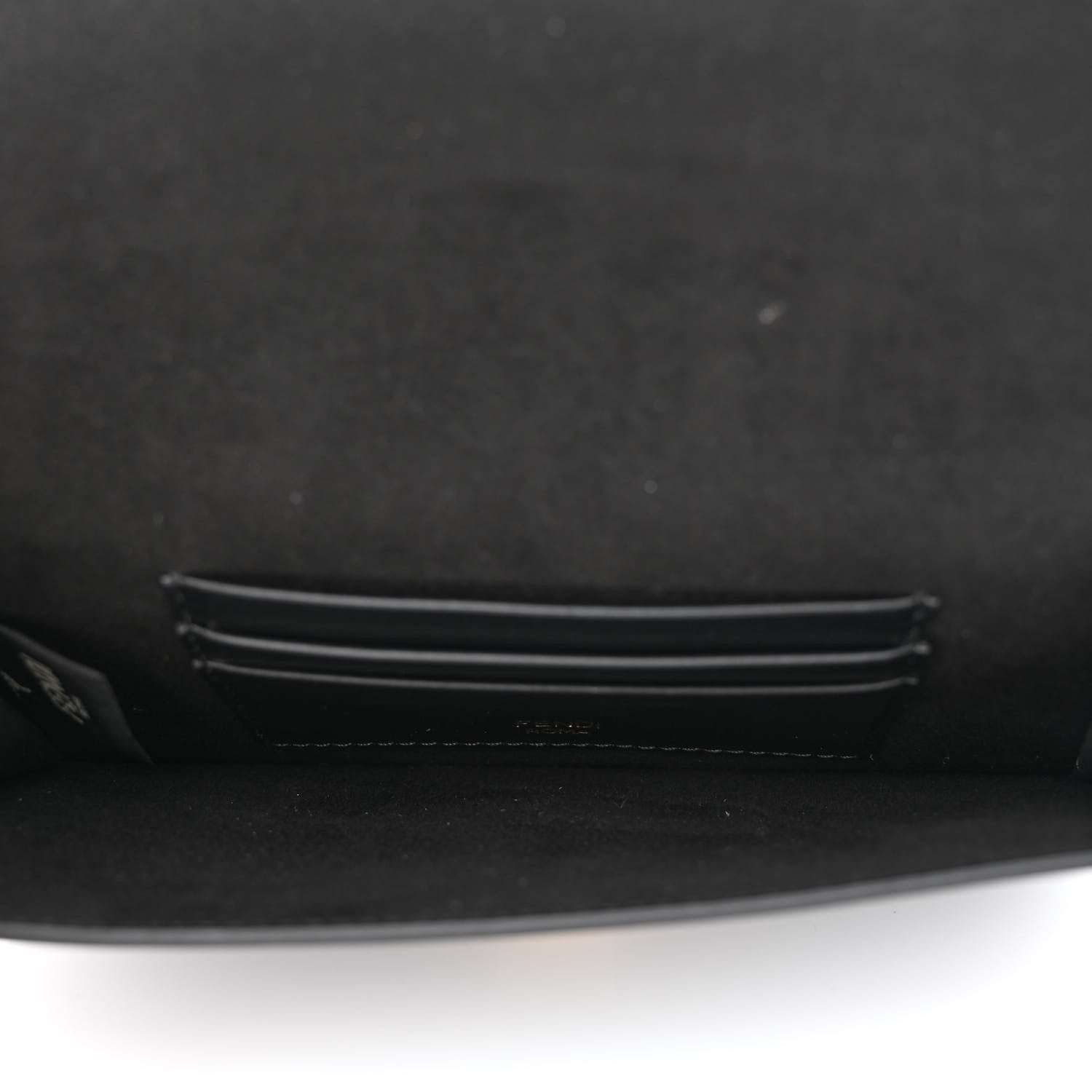 Fendi Vitello King Mini Flat Baguette Black 5 of 10