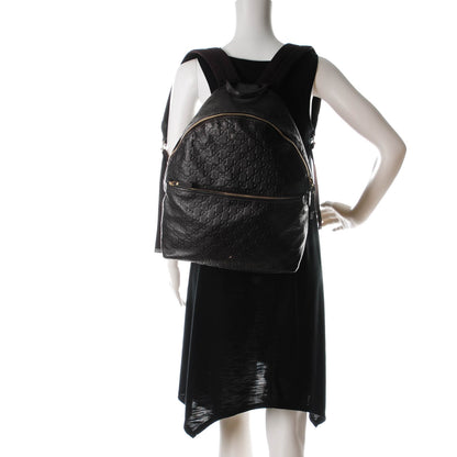 Gucci Guccissima Medium Classic Backpack Dark Brown 2 of 9
