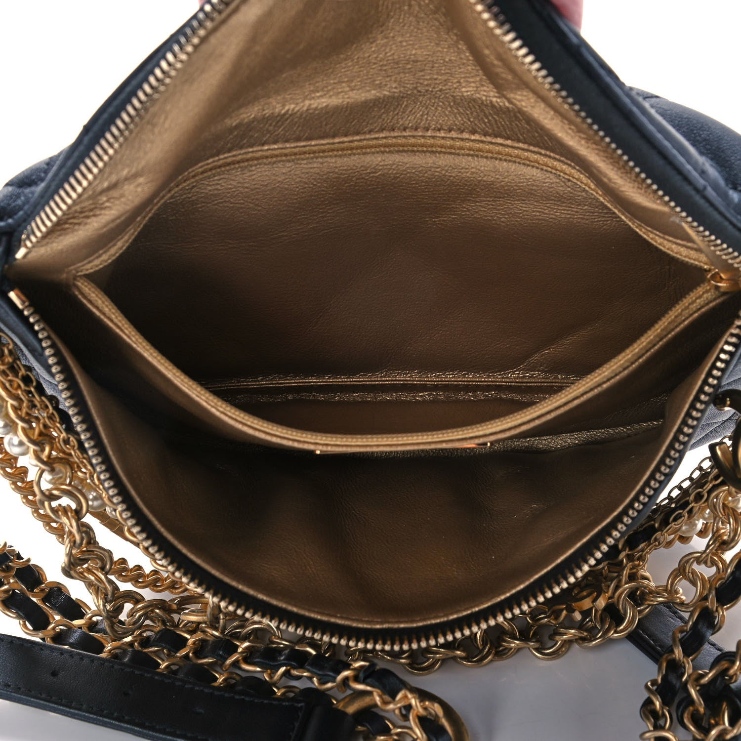 Chanel Lambskin Quilted All About Chains Waist Belt Bag Black 5 of 11