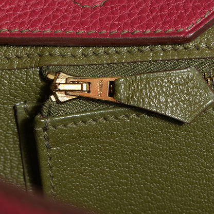 Hermes Togo Eclat Horseshoe Birkin 35 Rubis Vert Veronese 3 of 30