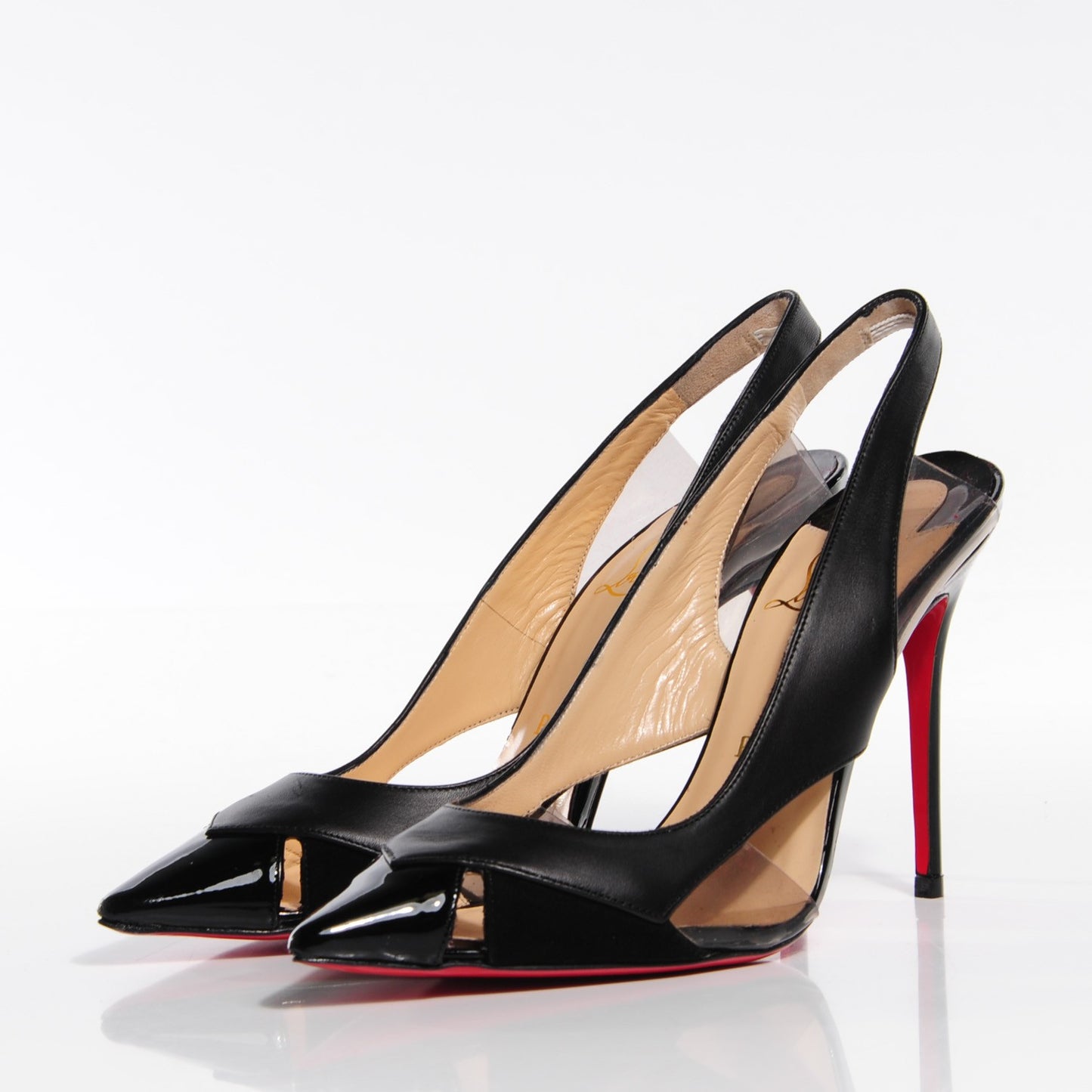 Patent Suede Calfskin Air Chance 100 Pumps 36 Black
