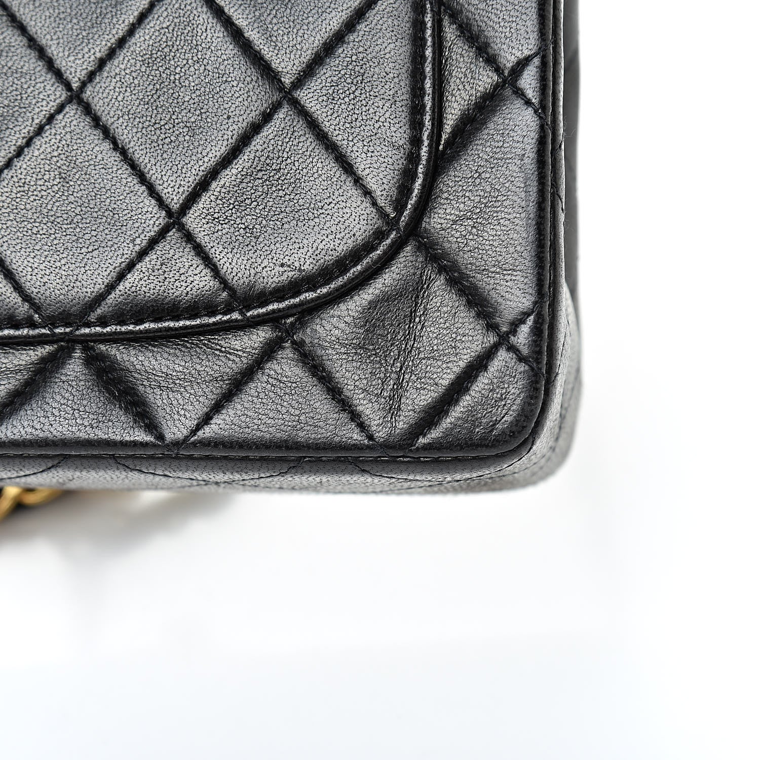 Chanel Lambskin Quilted Mini Square Flap Black 13 of 14