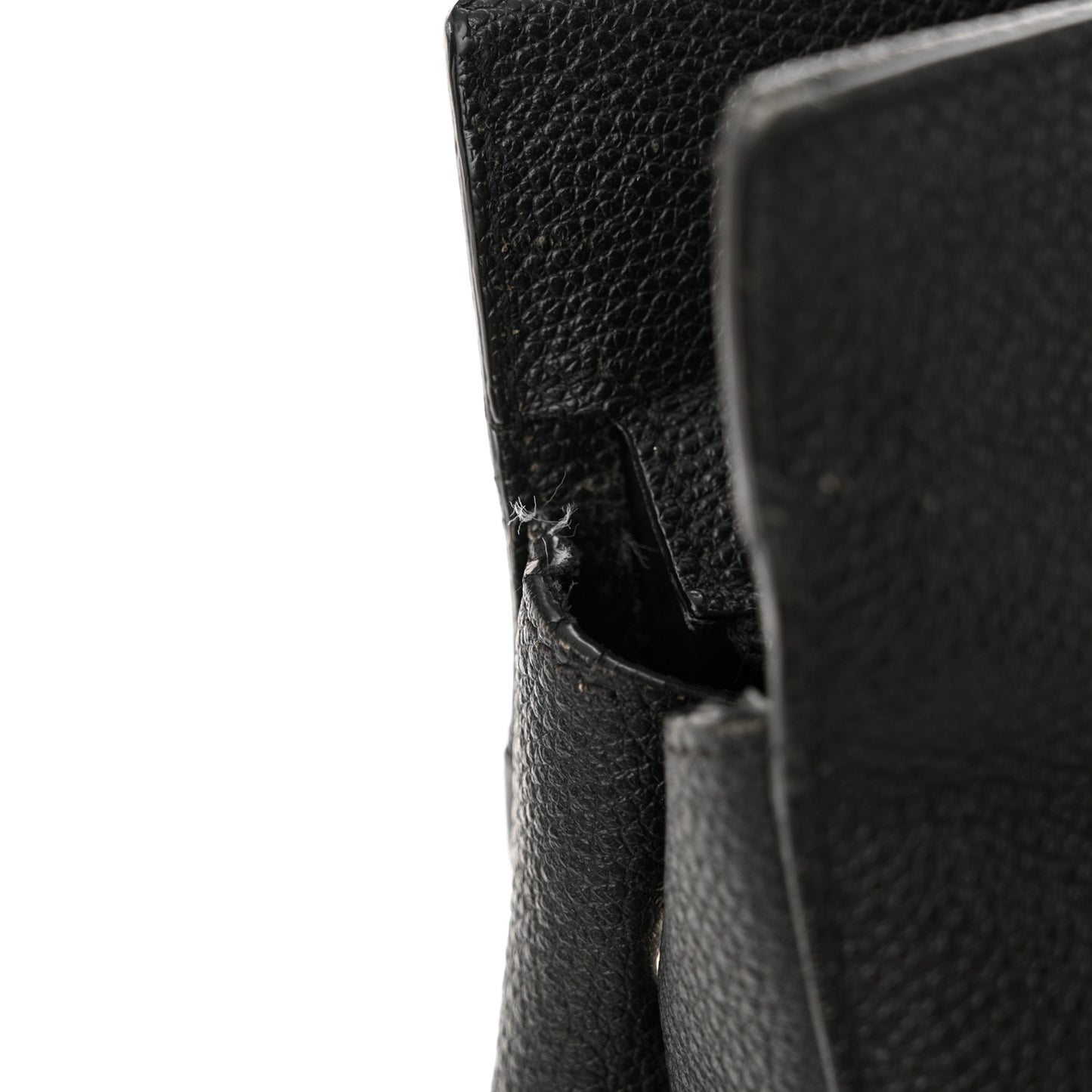 Grained Calfskin Medium Cabas Rive Gauche Black