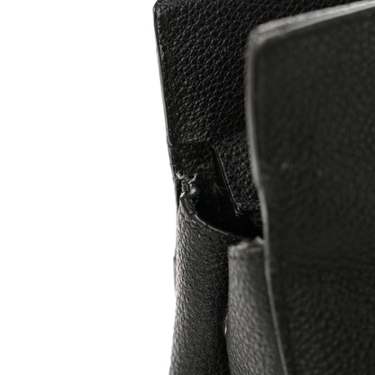 Saint Laurent Grained Calfskin Medium Cabas Rive Gauche Black 20 of 20