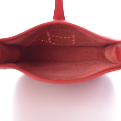 Hermes Taurillon Clemence Amazone Evelyne TPM Rouge Casaque 5 of 11