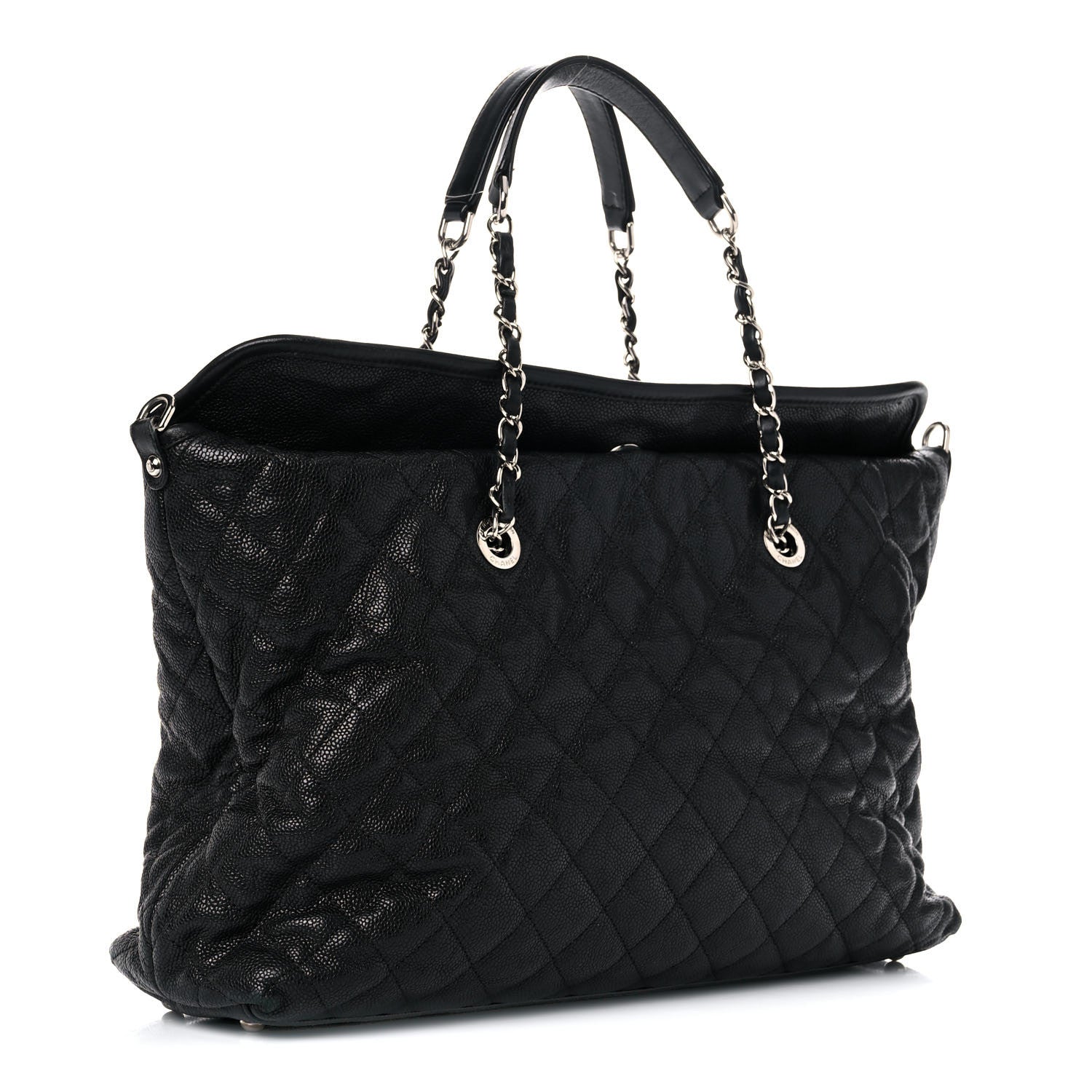 Chanel Caviar Quilted French Riviera Shouler Bag Black 3 of 28