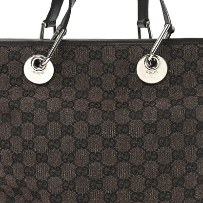 Gucci Monogram Eclipse Tote Dark Brown 8 of 10
