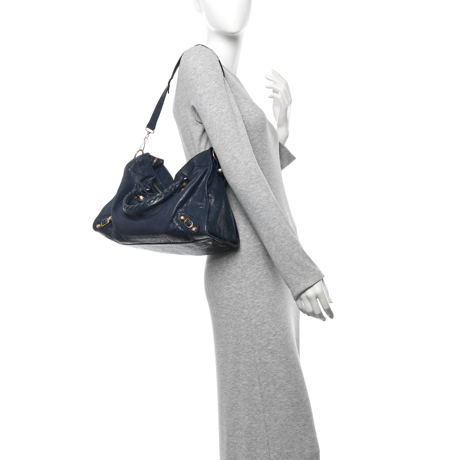 Balenciaga Agneau Giant 12 Gold Hardware City Bleu Obscur 2 of 13