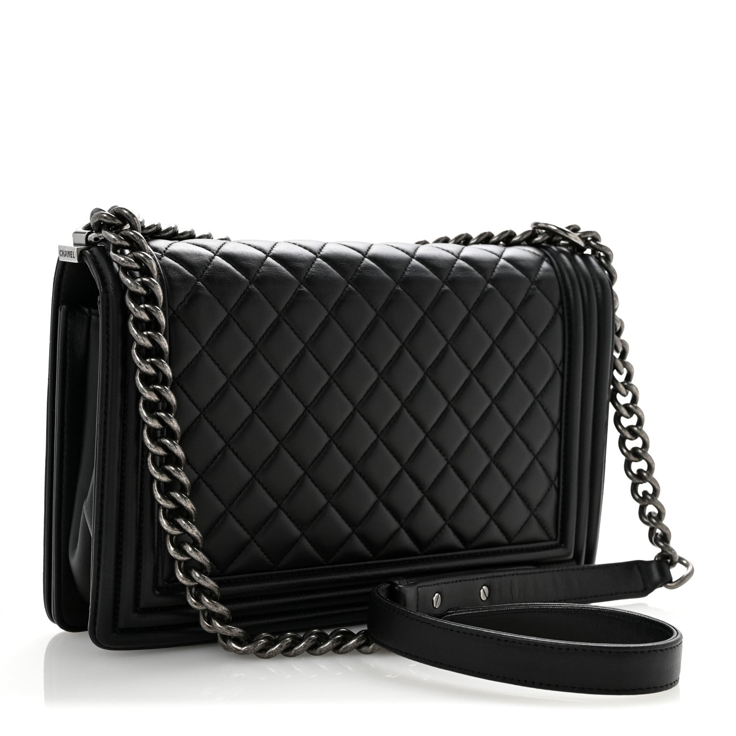 Chanel Lambskin Quilted New Medium Boy Flap Black 3 of 14