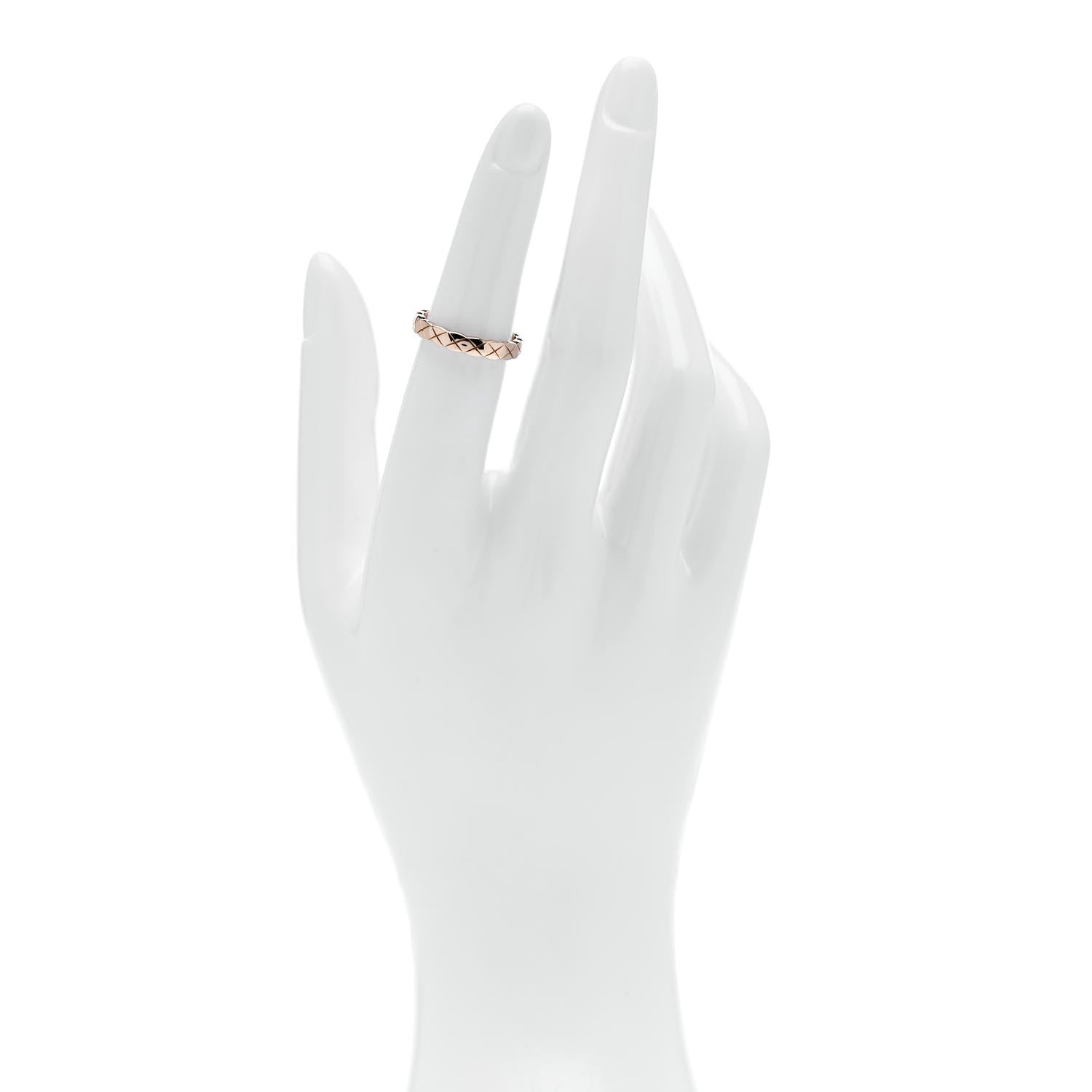 Chanel 18K Beige Gold Mini Coco Crush Ring 50 5.25 2 of 4