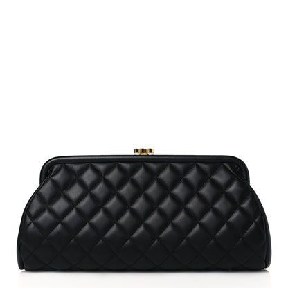 Chanel Lambskin Quilted Timeless Clutch Black 1 of 10