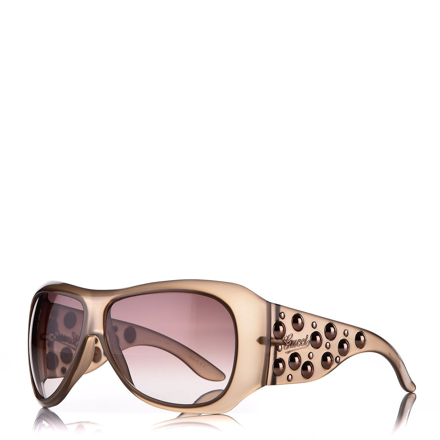 Gucci Studded Sunglasses GG 3039/S Brown 1 of 8