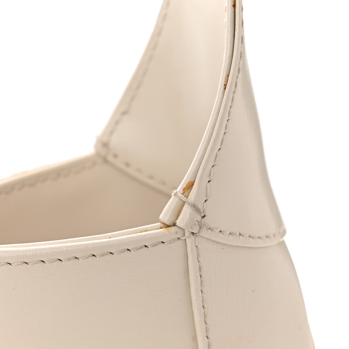 Boarded Dyana Lux Calfskin Small Jackie 1961 Hobo Mystic White