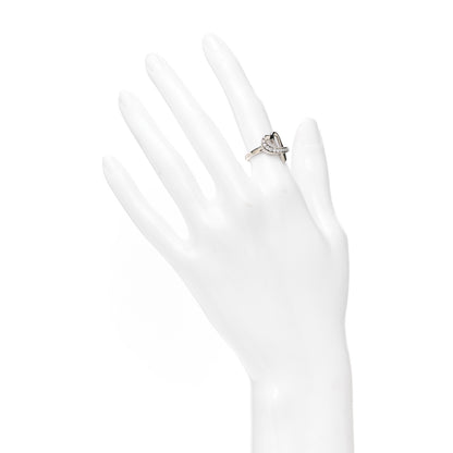 Tiffany 18K White Gold Diamond Paloma Picasso Loving Heart Ring 49 5 3 of 10
