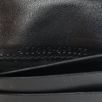 Gucci Calfskin Matelasse GG Marmont Card Case Wallet Black 8 of 12