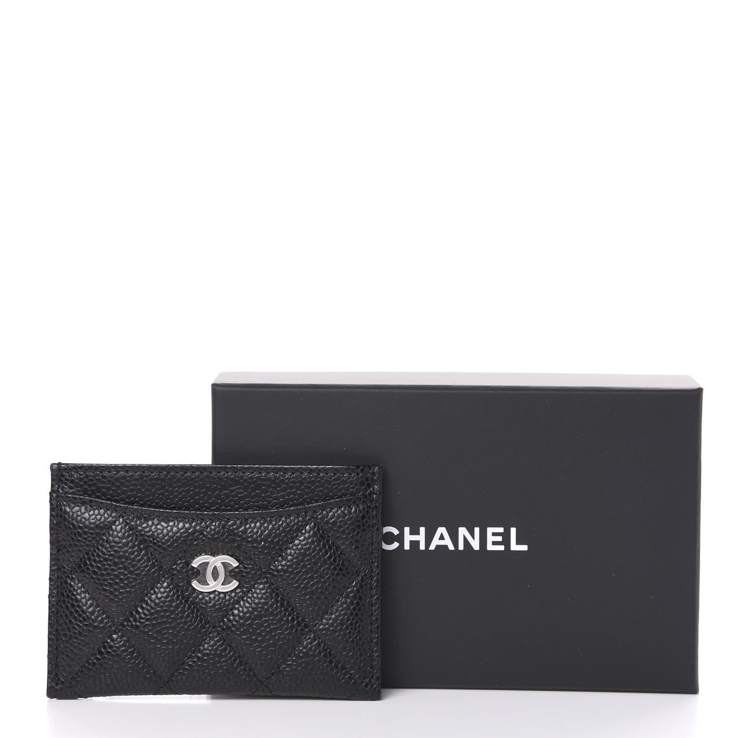 Chanel Caviar Quilted Card Holder Black 9 of 9