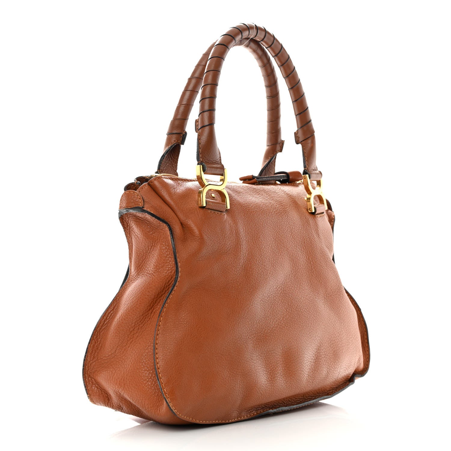 Chloe Calfskin Medium Marcie Satchel Tan 3 of 23