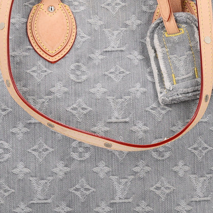 Louis Vuitton Monogram Denim Onthego MM Washed Grey 6 of 8