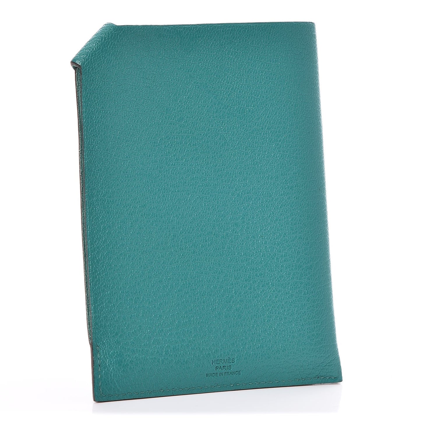 Chevre Mysore Tarmac PM Passport Holder Bleu Paon