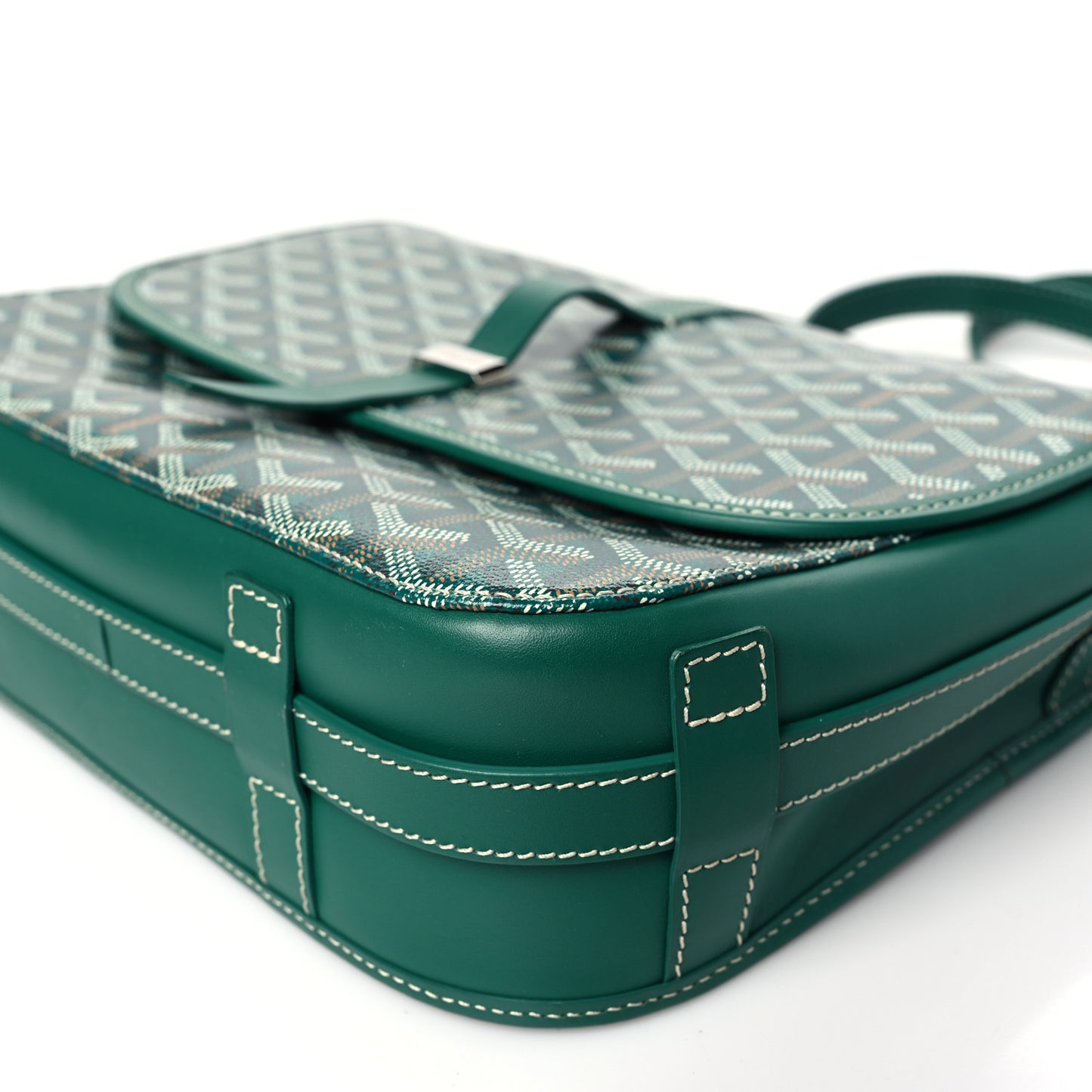 Goyardine Belvedere II MM Messenger Bag Green