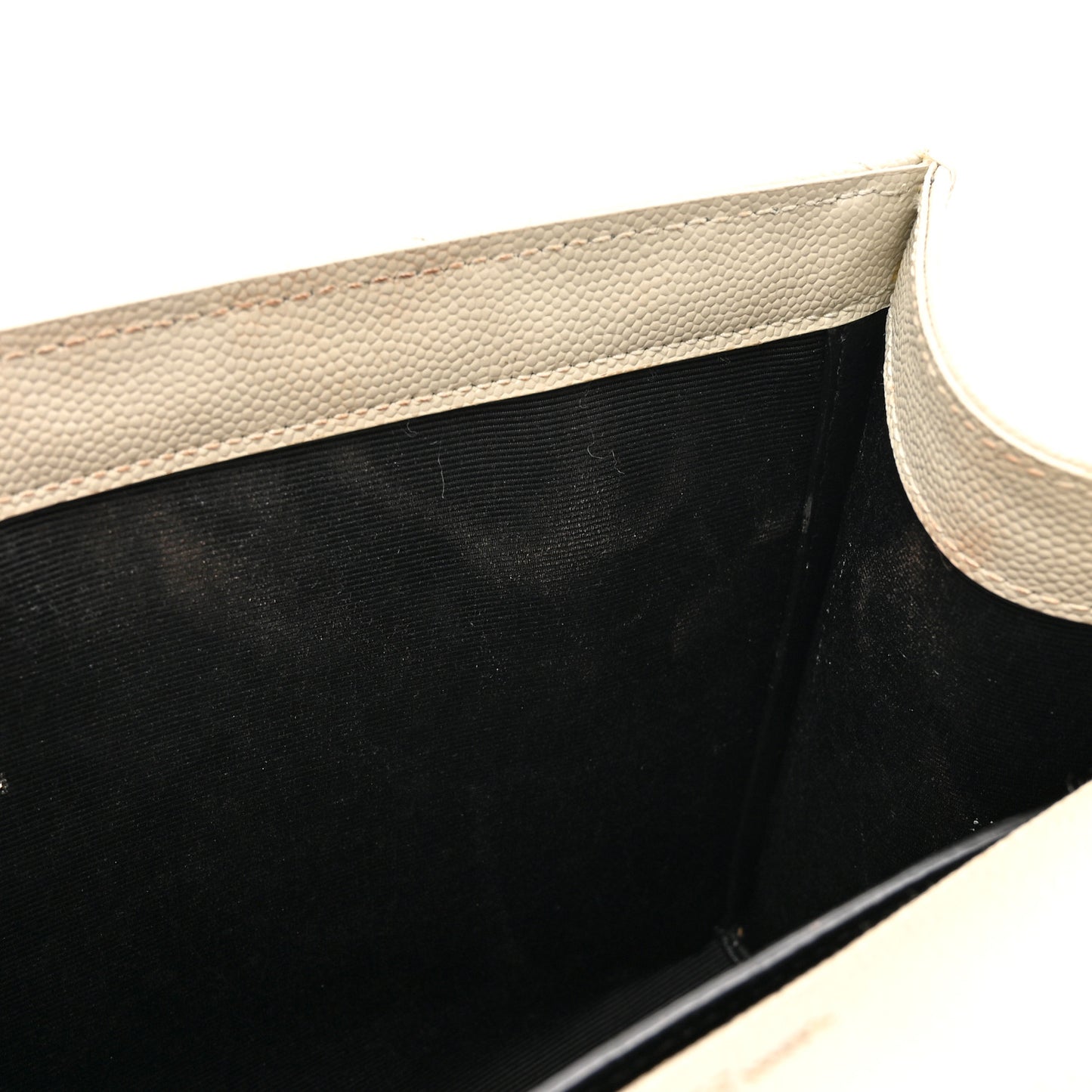 Grain De Poudre Medium Triquilt Monogram Satchel Crema Soft