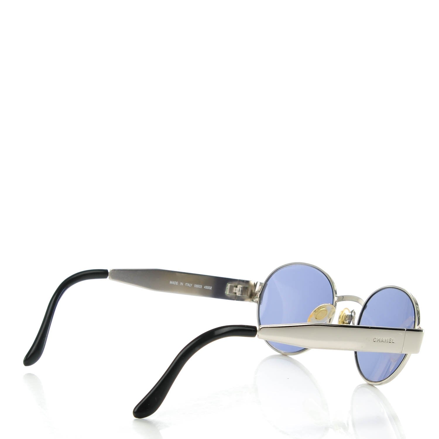 Chanel Round Sunglasses Silver 3 of 6