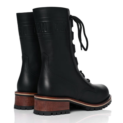 Christian Dior Calfskin Dior Quest 35mm Hiking Boots 38.5 Black 4 of 7